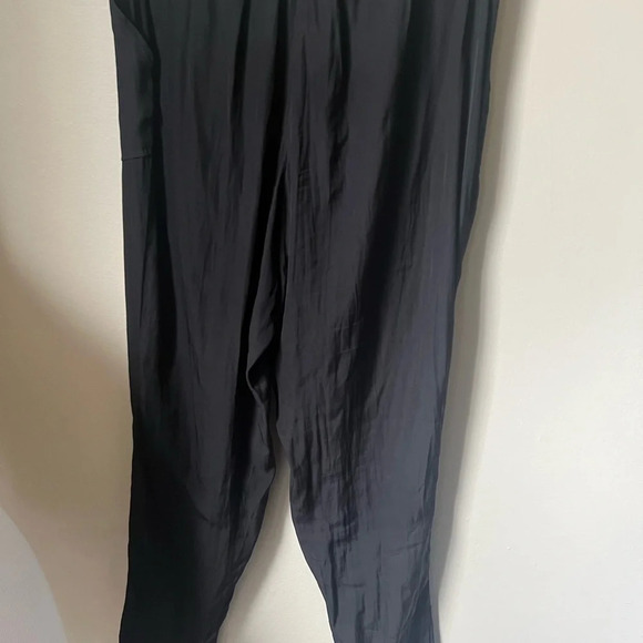 Ramy Brook Black Drawstring Silky Pants, size XS - Picture 3 of 6